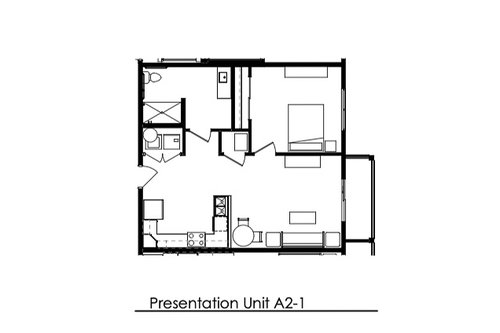 2nd Building - 1 bedroom