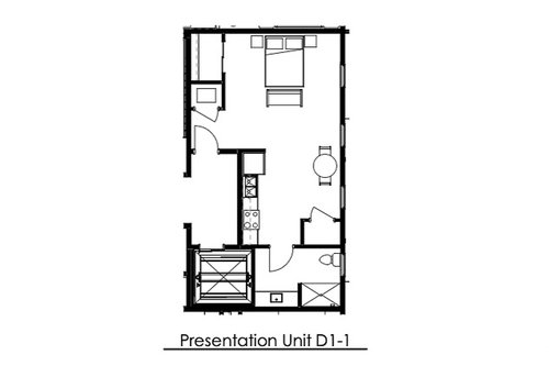 2nd Building - studio short term