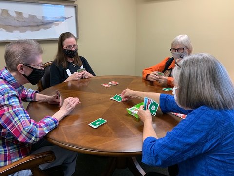 Card game in activity room