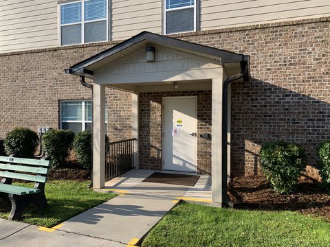 Covered Side Door Entrance