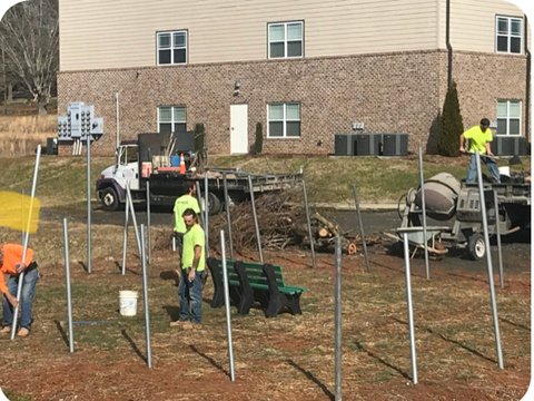 Fence Installation has begun