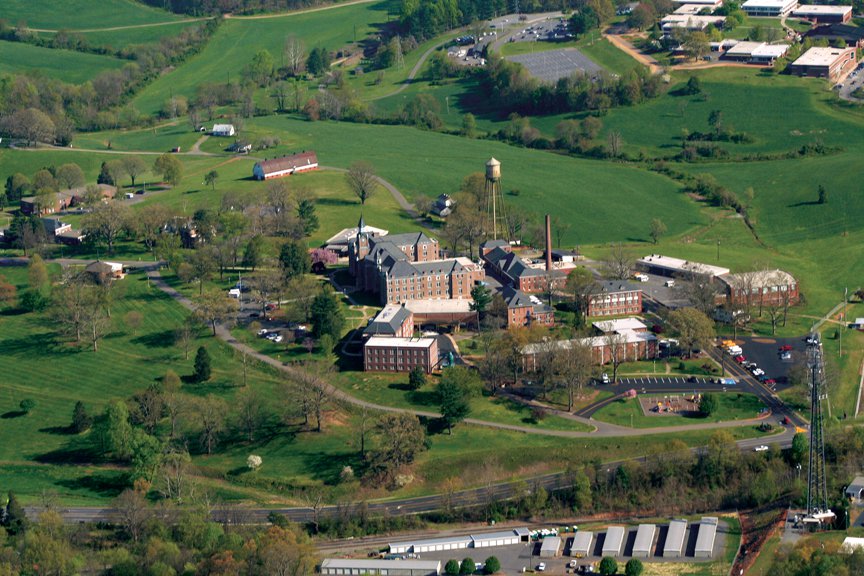 NC School for the Deaf aerial view