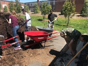 landscaping and mulching